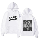 Autumn Fleece Men's Hoodies Anuel AA Real Hasta La Muerte Print Sweatshirts Streetwear Rapper Loose Pullover Casual Hooded Tops