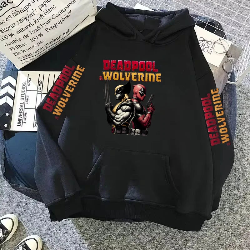 Deadpool & Wolverine Hoodie Woman Clothing Long Sleeve Hooded Shirt Y2k Woman Clothing Sweatshirts Casual Y2k Clothes Hoodies