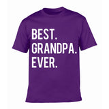 Best Grandpa Ever Letter Print Men's T Shirt Graphic Tees Men Round Neck Short Sleeve Summer Tees Male Casual Harajuku Clothing