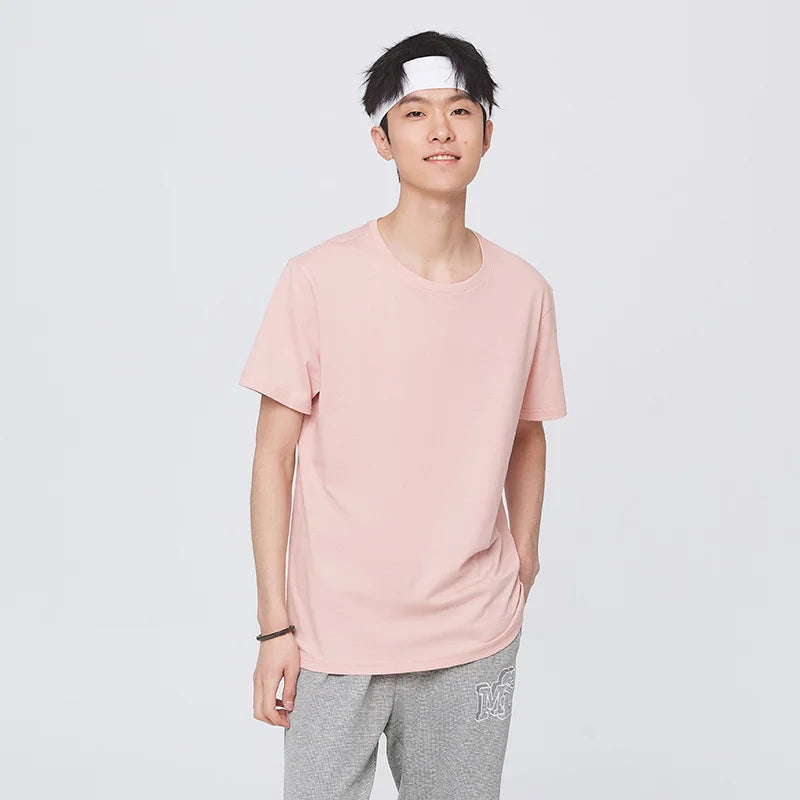 Semir Summer Cotton T-Shirts Men Simple O Neck Stretch Solid New Tops Clothing Casual Tshirt Man Streetwear Cool Tee Shirts