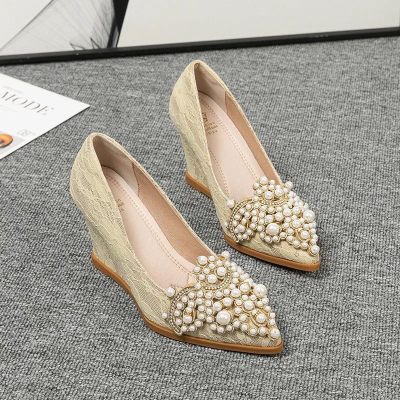 Shoes Woman's Slippers Loafers Luxury Slides Female Mule Cover Toe Square heel On A Wedge Heeled Mules Low 2025 Designer Block