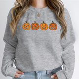 Funny Halloween Women's Sweatshirts Pumpkin Ghost Autumn Sweatshirt Hoodie Vintage Pumpkin Halloween Essential Women Sweatshirt