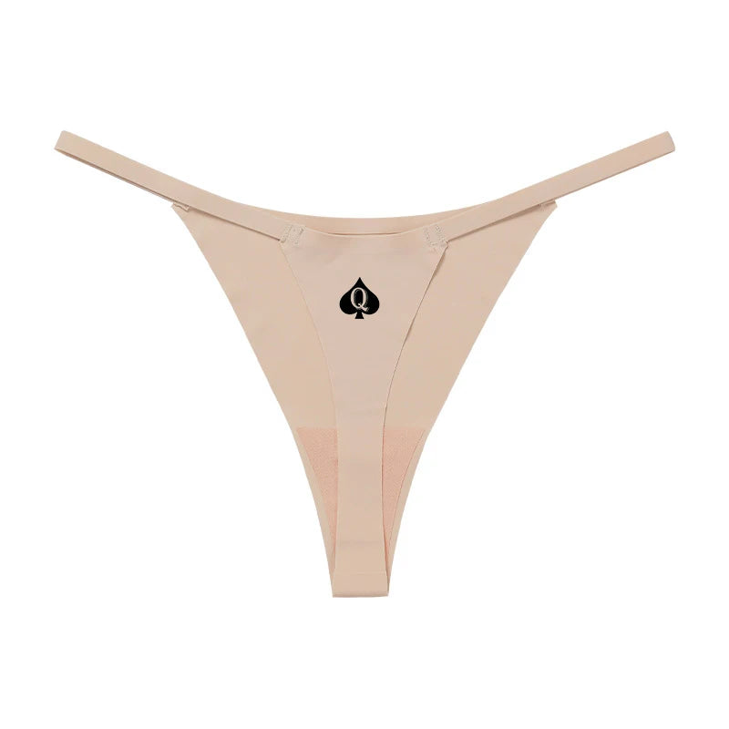 Queen of Spades Women's Sexy Underwear Thongs Women Lovely Seamless Underpant Women's Intimates G String