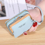 Wallet Women's Fashion Wrist Strap Short Zero Wallet Large Capacity Coin Clip Bag Multiple Card Positions Card Bag Money Clip