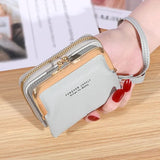 Wallet Women's Fashion Wrist Strap Short Zero Wallet Large Capacity Coin Clip Bag Multiple Card Positions Card Bag Money Clip