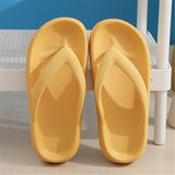 Rimocy Soft Sole EVA Women's Flip Flops Summer Beach Non-slip Cloud Slippers Women Thick Platform Clip Toe Bathroom Slides