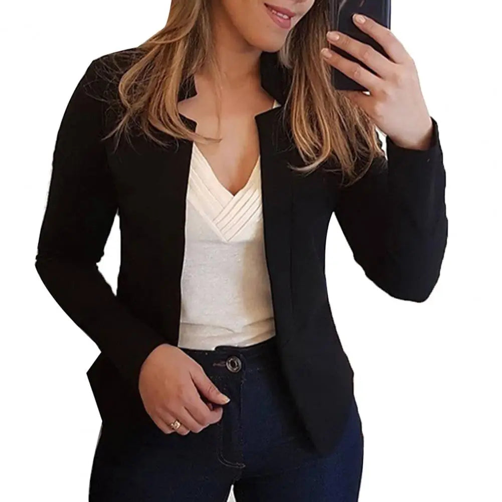 Office Lady Jacket Blazer Autumn Winter All-match Polyester Business Women Jacket Suit