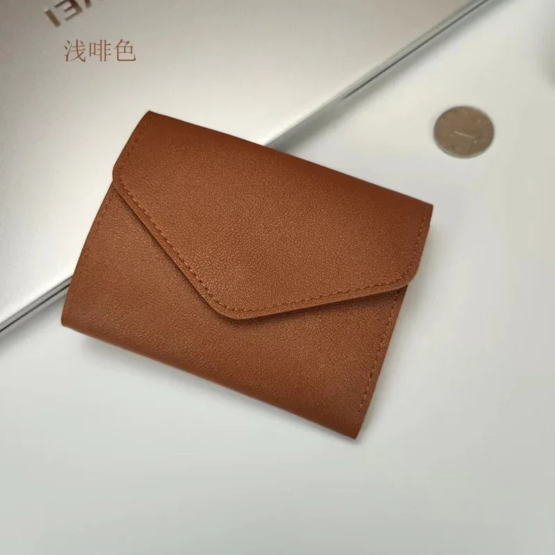 Wallets for Women Small Hasp Girl Credit Card Holder for PU Leather Coin Purse Female Wallet Short Purses for Women Carteras