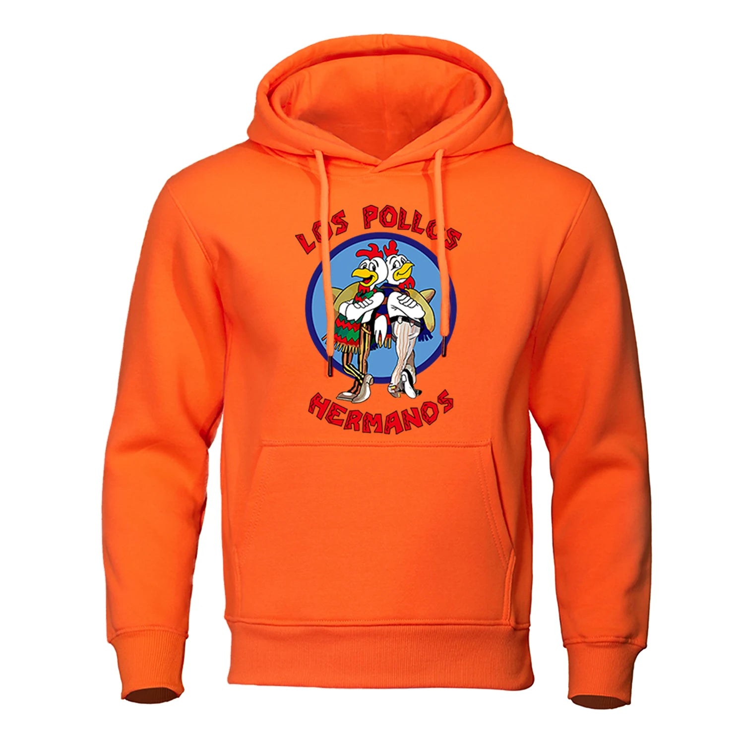 LOS POLLOS Hermanos Men's Hoodies Loose Pullover Letter Print Male Sweatshirts Chicken Brothers Pullovers Warm Breathable Hoody