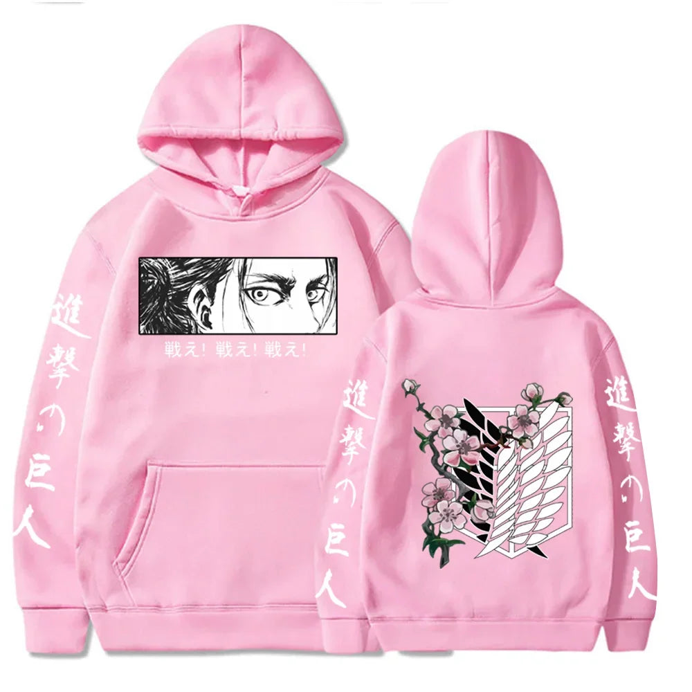 Hot Anime Attack On Titan Plus Size Hoodie Levi Graphic Hooded Women Clothes Autumn Warm Sweatshirt Harajuku Streetwear Tops