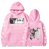 Hot Anime Attack On Titan Plus Size Hoodie Levi Graphic Hooded Women Clothes Autumn Warm Sweatshirt Harajuku Streetwear Tops