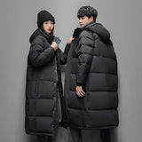 Outdoor Leisure Down Parka Cotton-Padded Men's Slim Cotton Long Coat High-Quality Design Casual Down Parka Men