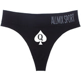 New Queen Spades Funny Print High-waist Underwear Women Sexy Panties Girls Thongs Female G String Pantie Temptation Intimates