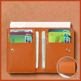 Solid Color PU Leather Small Wallet for Women Short Simple Women's Purse with Hasp Buttons Ultra Thin Credit Card Bag Coin Purse