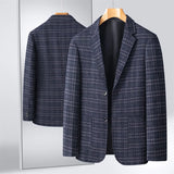 New Men's Blazer Fashion Middle-aged Business Casual Professional Wear Casual Loose British Style Sub-trend Four Seasons Suit