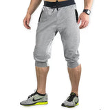 New Summer Shorts Men's Fashion Causal Shorts Cropped Trousers Beach Shorts Man Breathable Cotton Gym Short Sweatpants