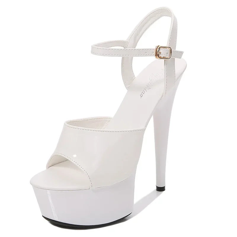 High Heels Women's Sexy Show Shoes Sandals Party Club 15 CM Platform High-heeled Wedding Footwear