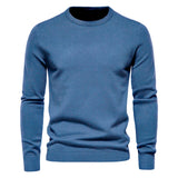 New Winter Thickness Pullover Men O-neck Solid Color Long Sleeve Warm Slim Sweaters Men Men's Sweater Pull Male Clothing