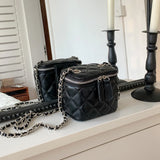 Mini Denim Crossbody Bags for Women Lingge Chains Shoulder Bag Fashion Brands Box Bag Lipstick Coins Purses and Handbags