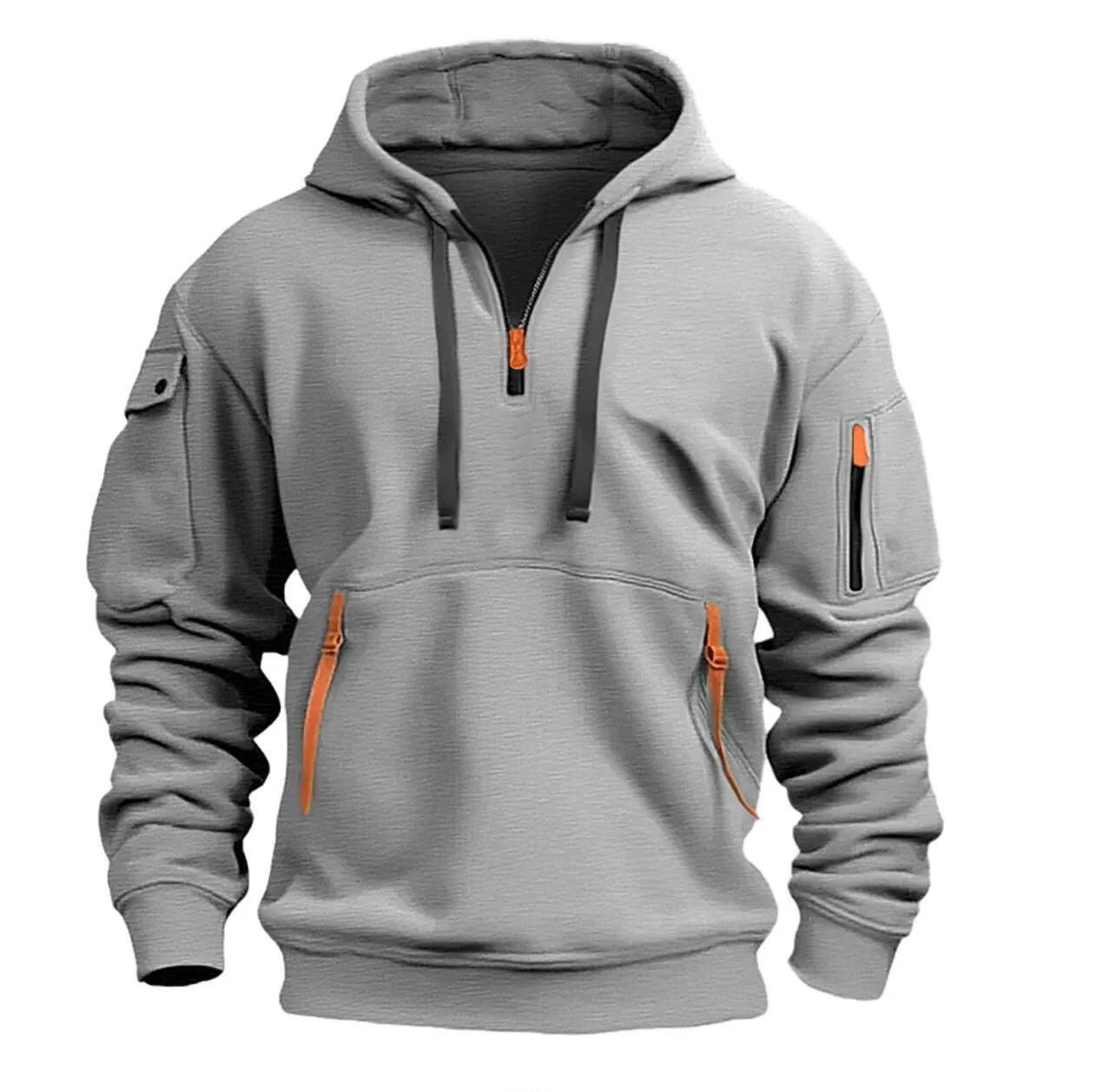 Dropped Shoulder Hooded Sweatshirt Men's Women's Plus Size Loose Pullover Fashion Sweatshirt