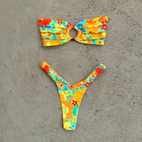 Micro Bikini Push Up Women Swimsuits 2025 Sexy Female Swimwear Brazilian Bikini Set Thong Biquini Swim Suits Print Beachwear