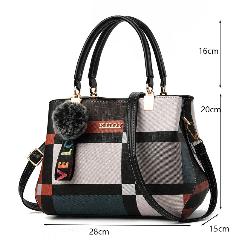 PU Leather Casual Crossbody Bags for Women Ladies Luxury Designer Tote Handbag Female Large Capacity Travel Shoulder Bag Sac