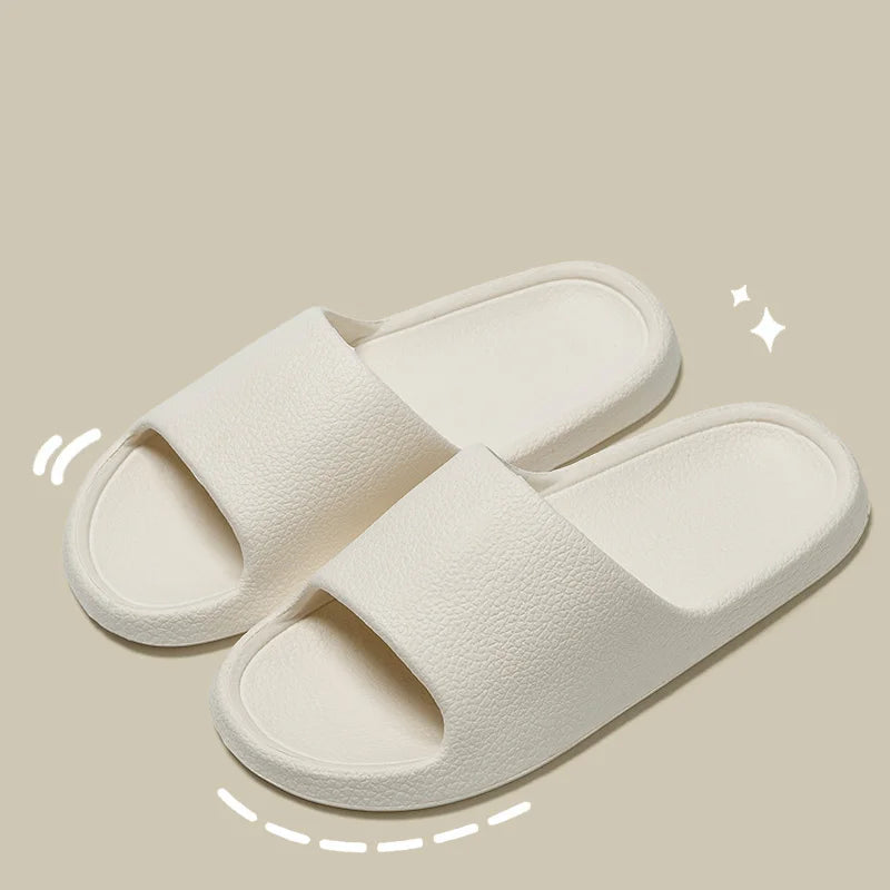 Thick Platform Bathroom Home Slippers Women Fashion Soft Sole EVA Indoor Slides Men sandals Summer Non-slip Flip Flops