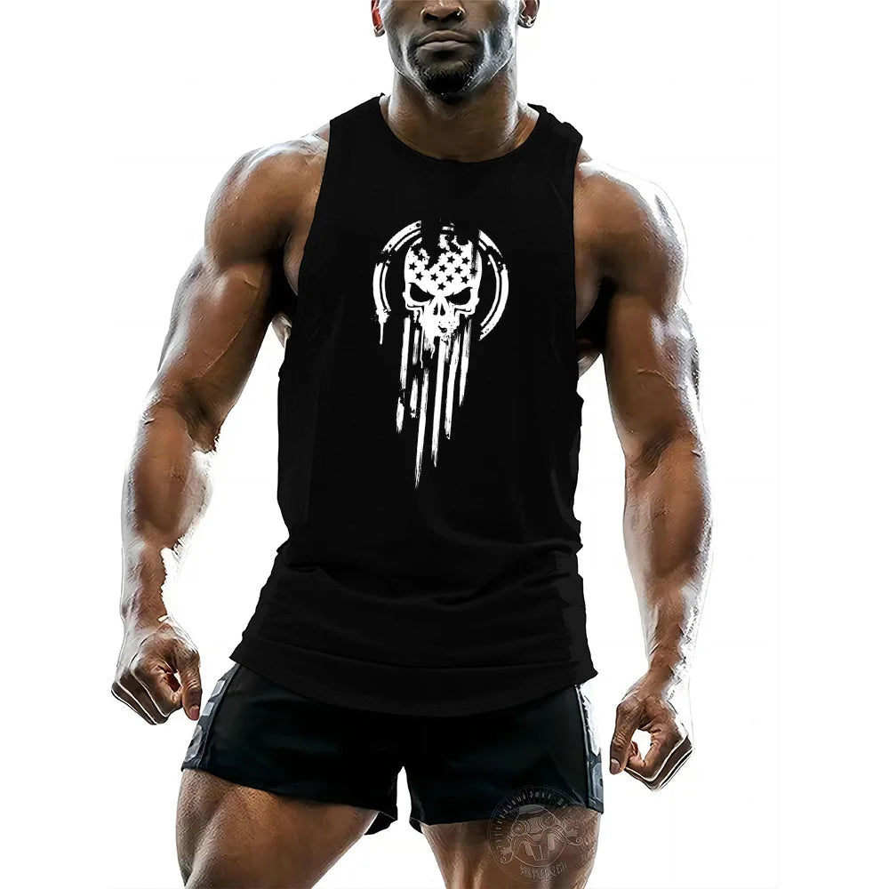 Summer new fitness sport men's vest Quick drying sleeveless T-shirt Fitness wear Basketball training vest men's sweatshirt tops