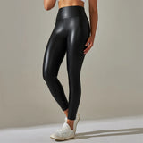 Trendy New Oversized WOMEN'S Leggings, High Waisted Tight and Sexy PU Leather Pants, Colorful Yoga Pants for Women