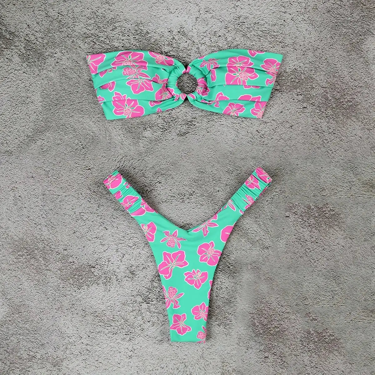 Micro Bikini Push Up Women Swimsuits 2024 Sexy Female Swimwear Brazilian Bikini Set Thong Biquini Swim Suits Print Beachwear