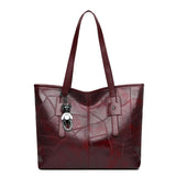 Trendy Women's New Large Capacity Tote Bag with Horizontal Square Zipper Single Shoulder Handbag