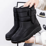 Boots Women Non Slip Waterproof Winter Snow Boots Platform Shoes for Women Warm Ankle Boots Cotton Padded Shoes Botas De Mujer