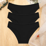 FINETOO 3Pcs/set Women Waffle Cotton Panties S-XL Women's Low-Rise Comfortable Briefs Female Soft Underwear Ladies Underpants