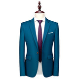 Bright Green Men's Suit Jacket, Stylish Slim Blazer, Wedding Party Dress Coat Suitable for All Seasons Asian