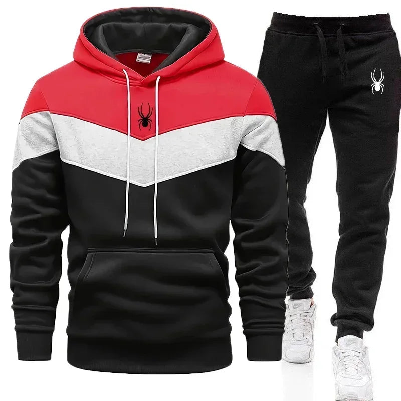 Men's Clothing Casual Sweatshirt Suit Sweatshirts for Men Daily Tricolor Hoodies Hot High-Quality Sports Tracksuit Jogging