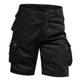 Men's Shorts Loose Large Size Multi-Pocket Overalls Summer Cotton Comfortable Nickel Pants Outdoor Casual Sports Beach Pants