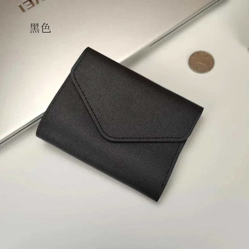 Wallets for Women Small Hasp Girl Credit Card Holder for PU Leather Coin Purse Female Wallet Short Purses for Women Carteras