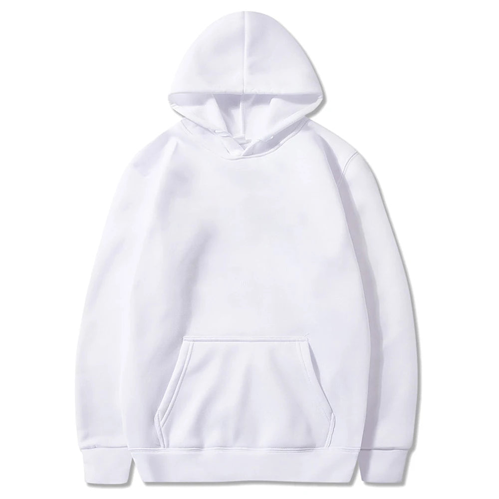 Fashion Men's Hoodie Casual Hoodies Pullovers Sweatshirts Men's Top Solid Color Hoodies Sweatshirt Male