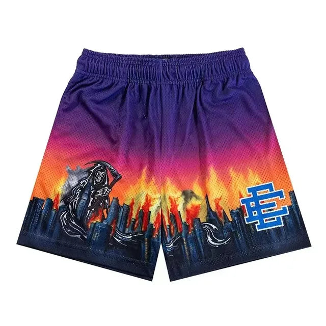 EE Eric Emanuel Men Beach Board Shorts fitness Training Workout Sport Short Pants Women Summer Gym Jogging Mesh Casual Shorts