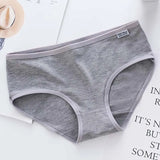 1Pcs Candy Color Cotton Panties for Women Seamless Breathable Cute Pink Mid Waist Solid Pantys Ladies Underwear Sexy Lingeries