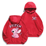 Stitch Hoodie Autumn/Winter Hoodie European and American Cartoon Anime Hoodie Loose Clothes Couple's Hoodie Coat