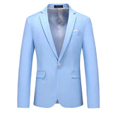 Bright Green Men's Suit Jacket, Stylish Slim Blazer, Wedding Party Dress Coat Suitable for All Seasons Asian