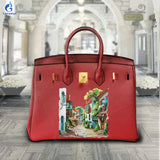 Printed Customize Art Bags Women Handbag and Purses Greatest Fashion Accessories Designer Ladies Tote Perfect Really Leather Cow