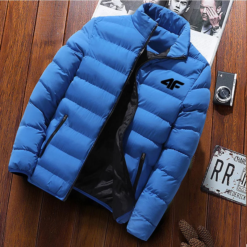 Autumn and winter men's casual jacket, street fashion versatile monochrome jacket luxury high-end jacket new style