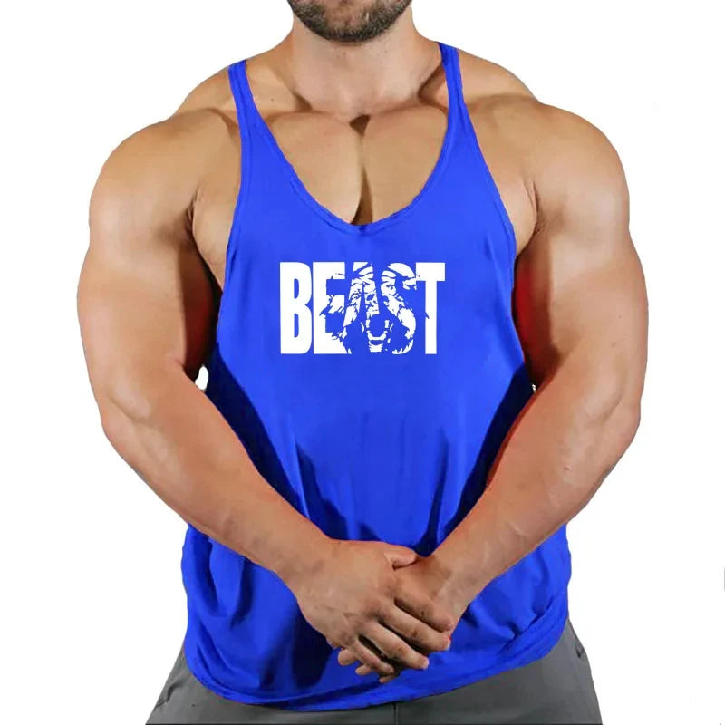 Sleeveless Sweatshirt Men's Singlets Gym T-shirts Suspenders Man Top for Fitness Vests Bodybuilding Shirt Stringer Clothing Vest