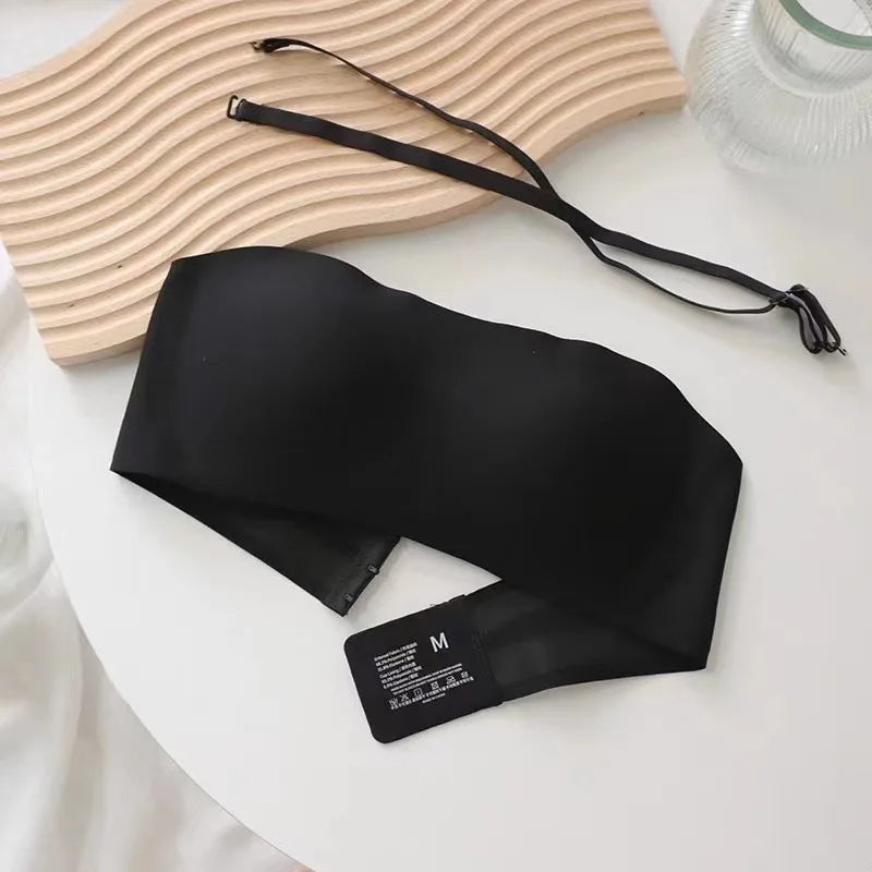 Sexy Seamless Tube Top Bra Invisible Strapless Bras Women Underwear Thin Non Slip Push Up Bralette Wireless Female Lingerie