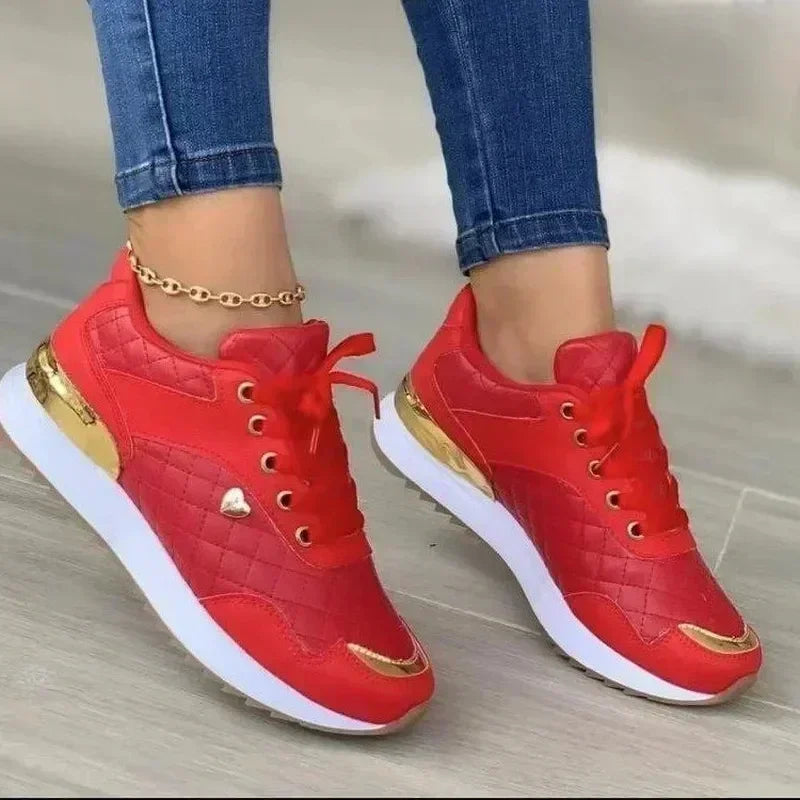 Women's Mesh Sneakers Patchwork Lace Up Flat Shoes for Women Lightweight Female Shoes Classic Versatile Zapatillas De Mujer