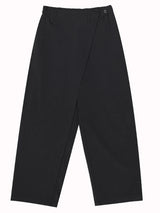 [EAM] High Elastic Waist Black Brief Pleated Long Trousers New Loose Fit Pants Women Fashion Tide Spring Autumn