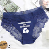 Sexy Lace Seamless Women Briefs Underwear with Russian words and cute emoji Printing Panties Asain Size Lanmaocat Wholesale