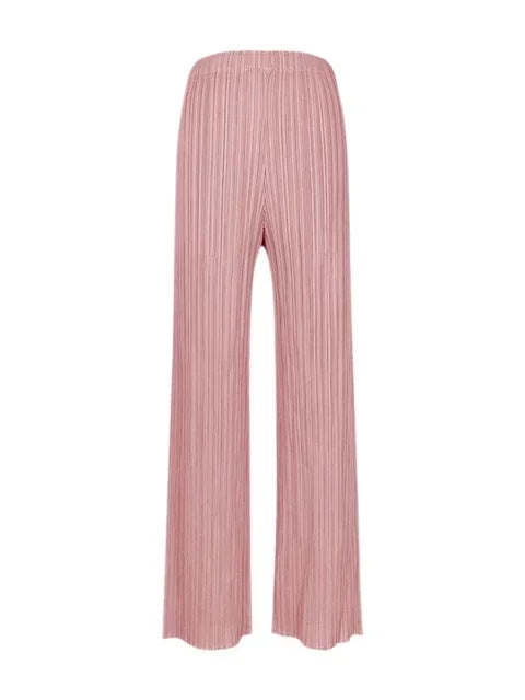 YUDX Spring Summer Autumn Women Casual Elegant Ladies Miyake Designer Casual Loose Straight Pleated Pants High Waist Trousers